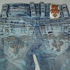 Rock Revival Felex Slim Straight Jeans Size 28